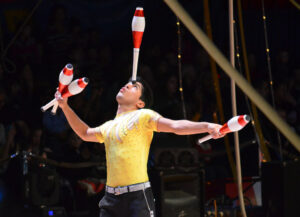 What does a Juggler do in a Circus